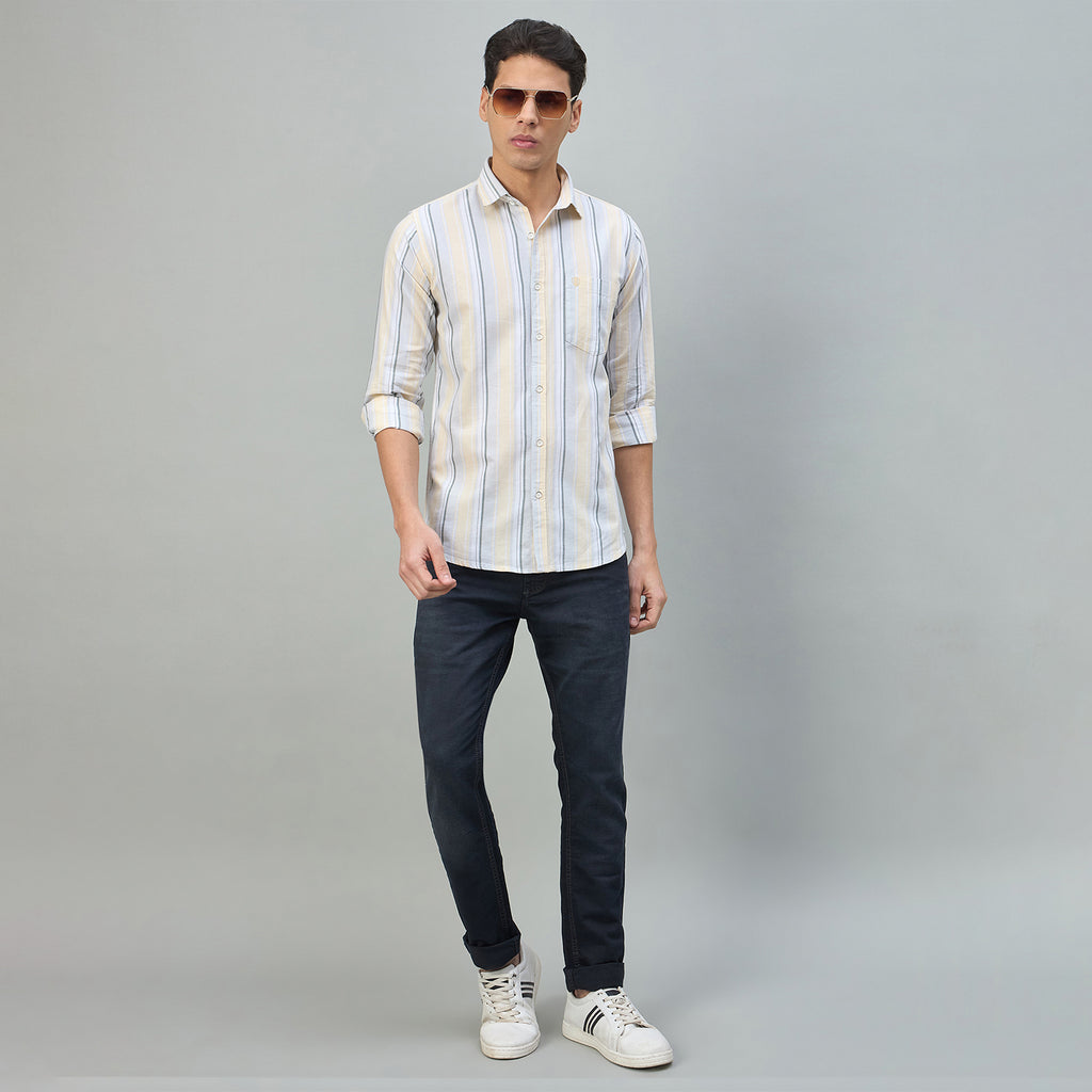 Duke Urban Men Checkered Pure Cotton Slim Fit Casual Full Sleeve Shirt (SDO9STF)