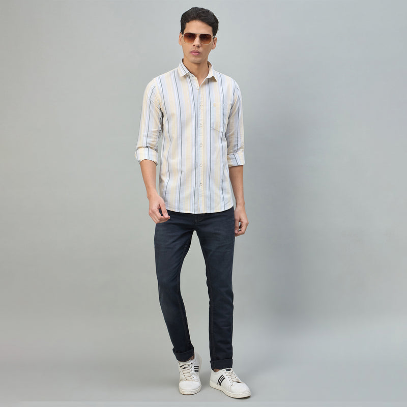 Duke Urban Men Checkered Pure Cotton Slim Fit Casual Full Sleeve Shirt (SDO9STF)