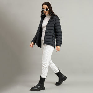 Duke Women Short Style Hooded Bomber Jacket (SDZ4029N)