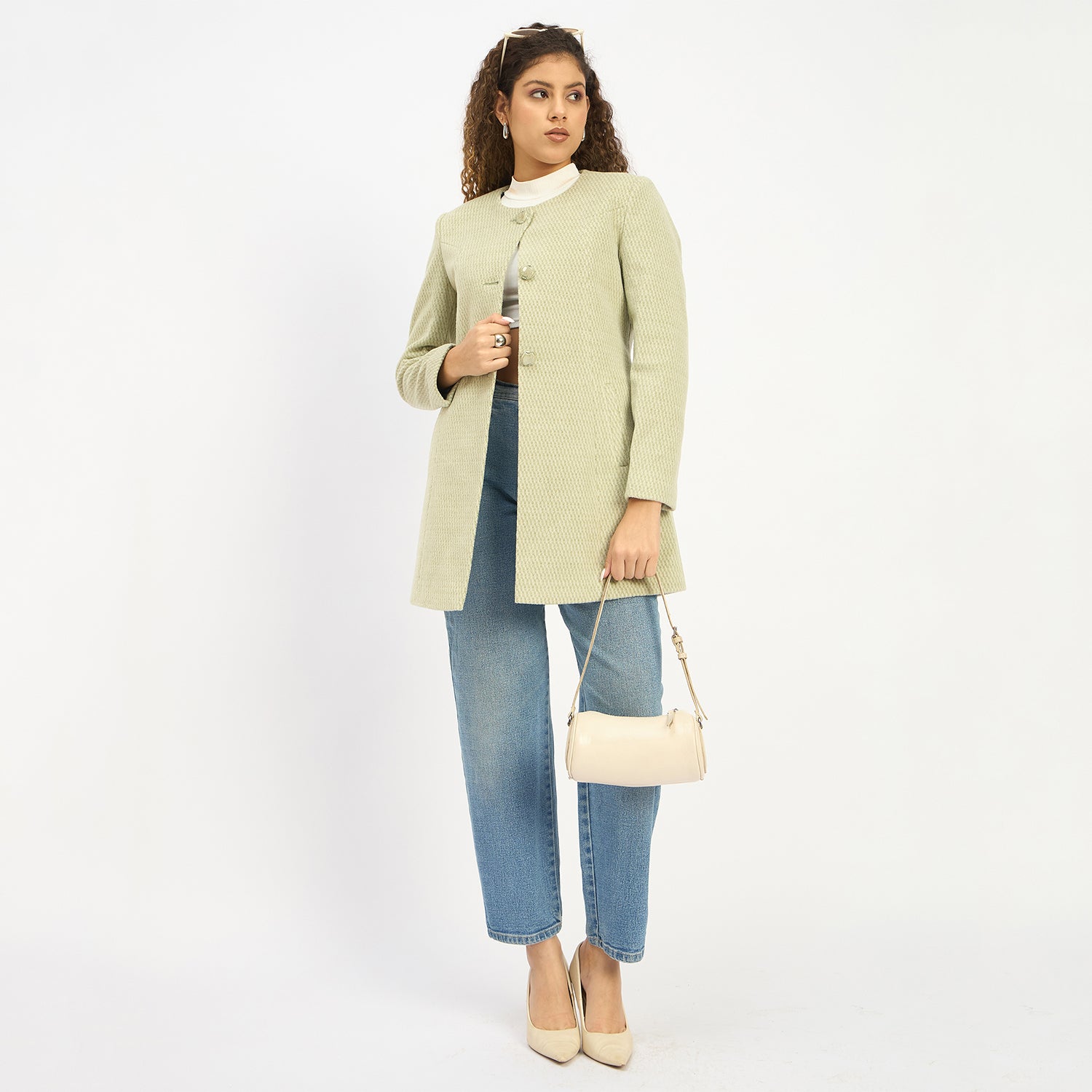 Duke Urban Women Full Sleeve Long Coat (SDZ4171C)