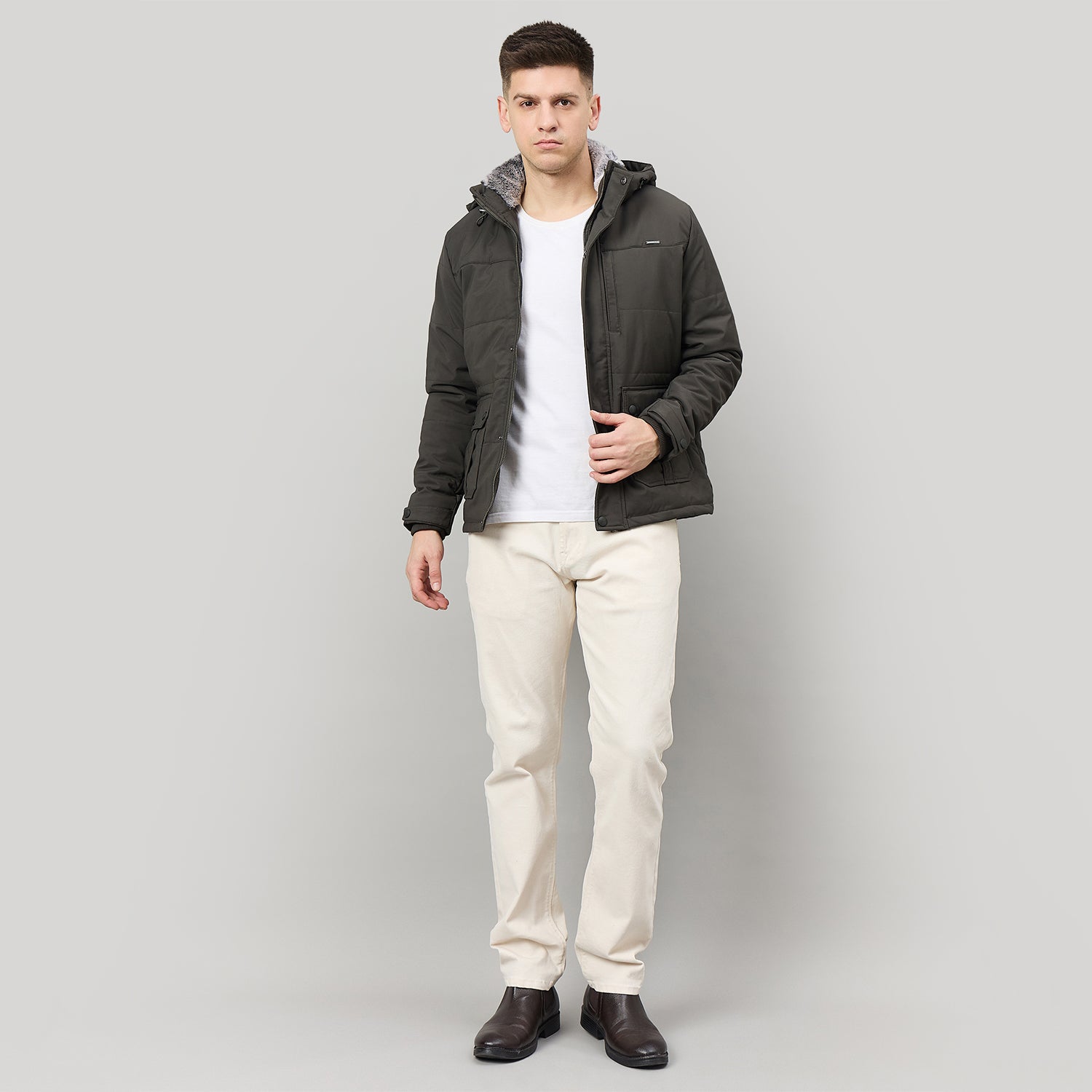 Duke Urban Men Full Sleeve Regular Hooded Jacket (SDZ3219)
