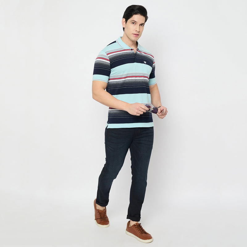 Duke Urban Men Half Sleeve Cotton Polo Tshirt (LF7384)