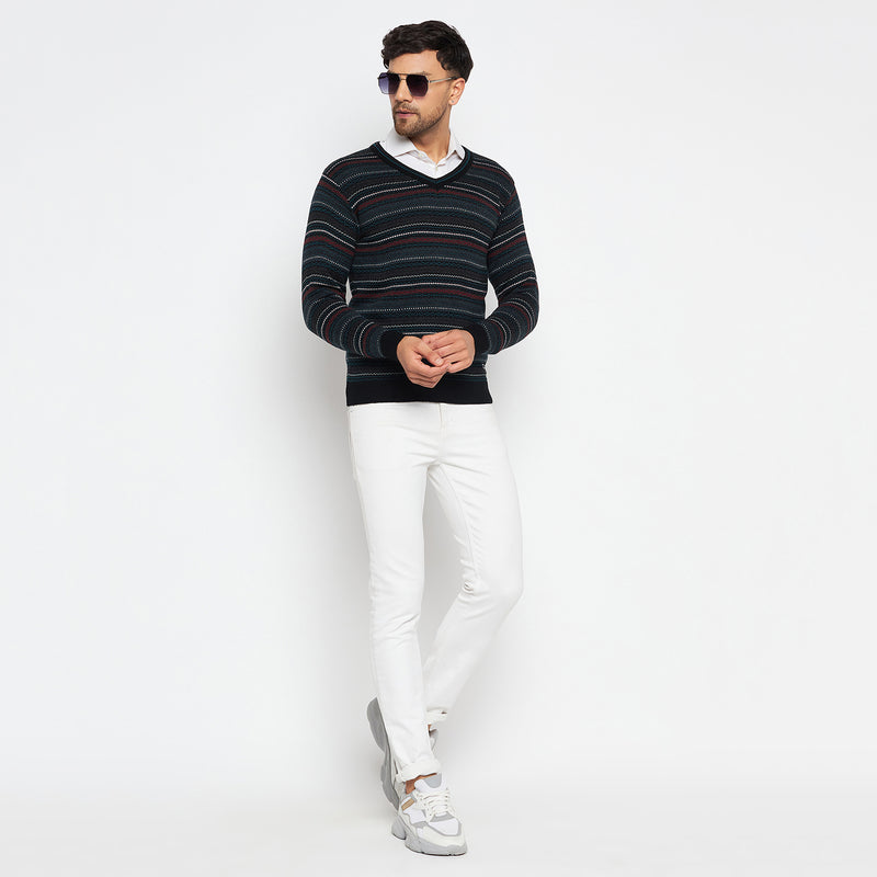 Duke Urban Men Full Sleeve V Neck Sweater (SDS2051)