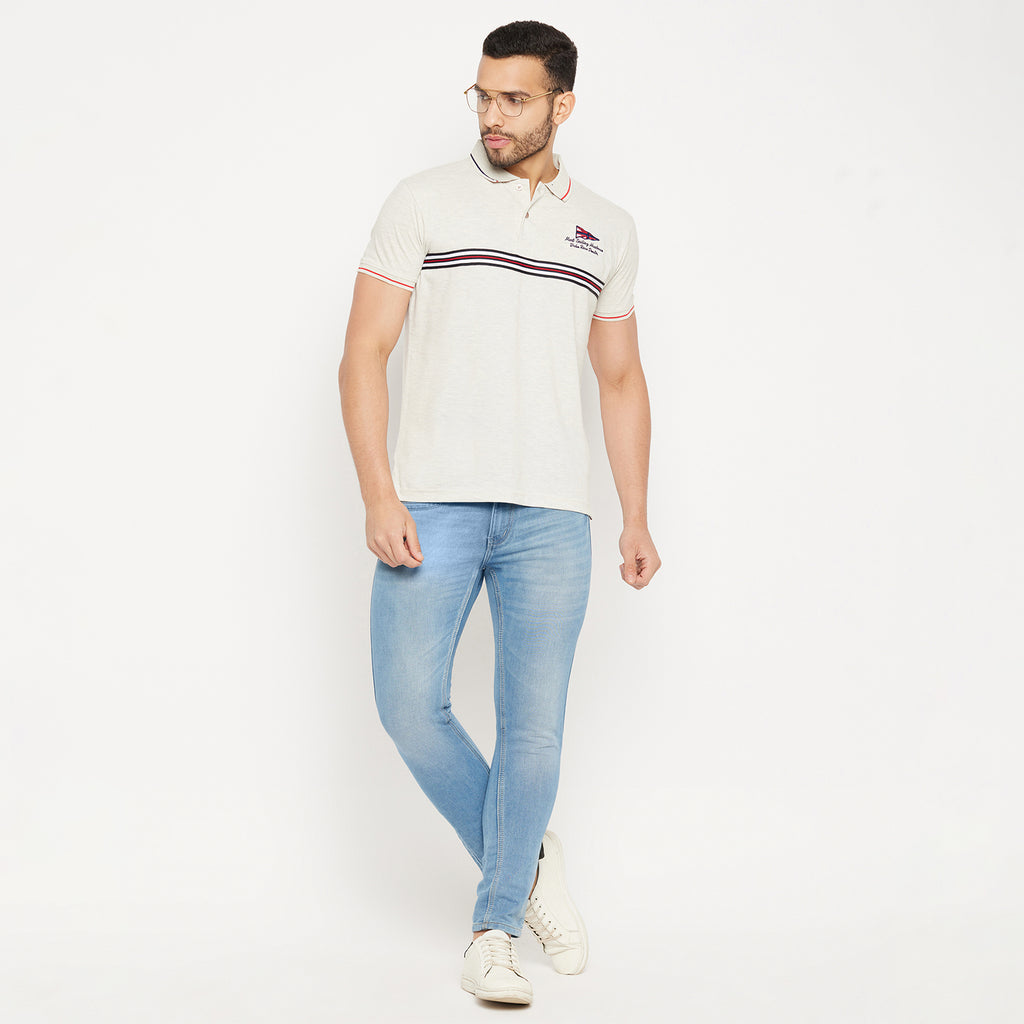 Duke Stardust Men Half Sleeve Polo Neck Cotton T-shirt (3934)