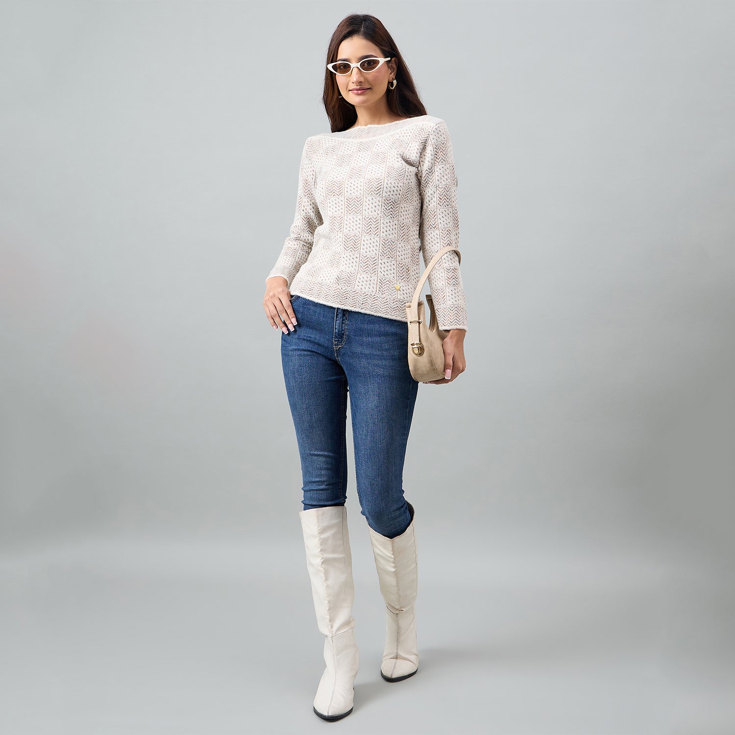 Duke Urban Women Full Sleeve BoatNeck Pullover (SDS1398)