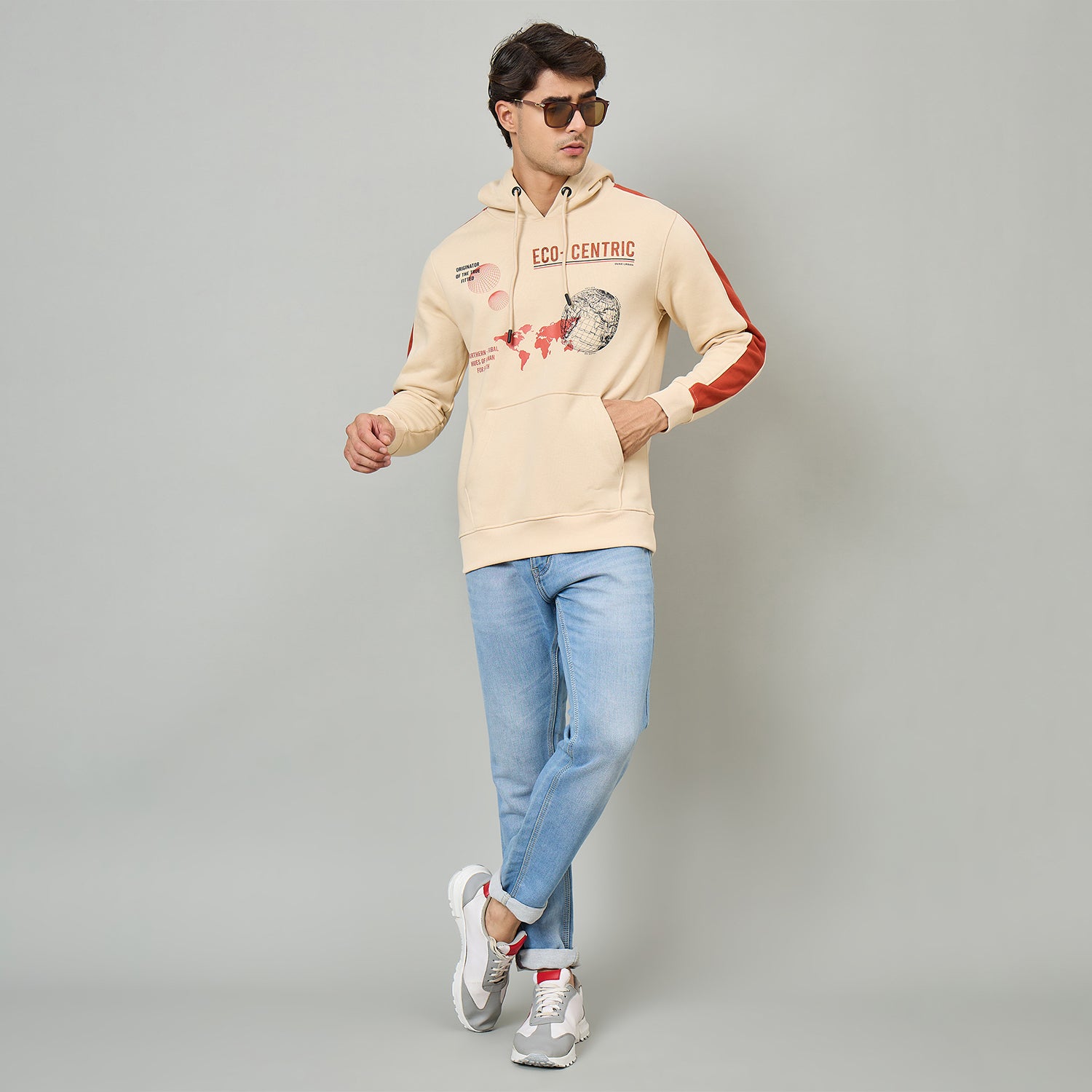 Duke Urban Men Hooded Regular Sweatshirt (LF6353)