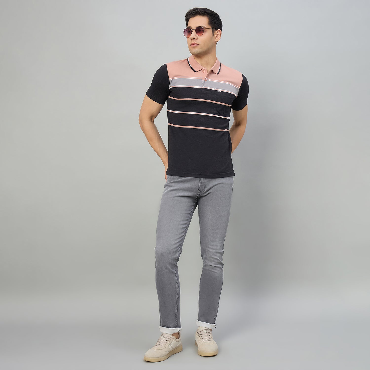 Duke Men Half Sleeve Cotton Regualr Fit Casual T-shirt (MLF1179)