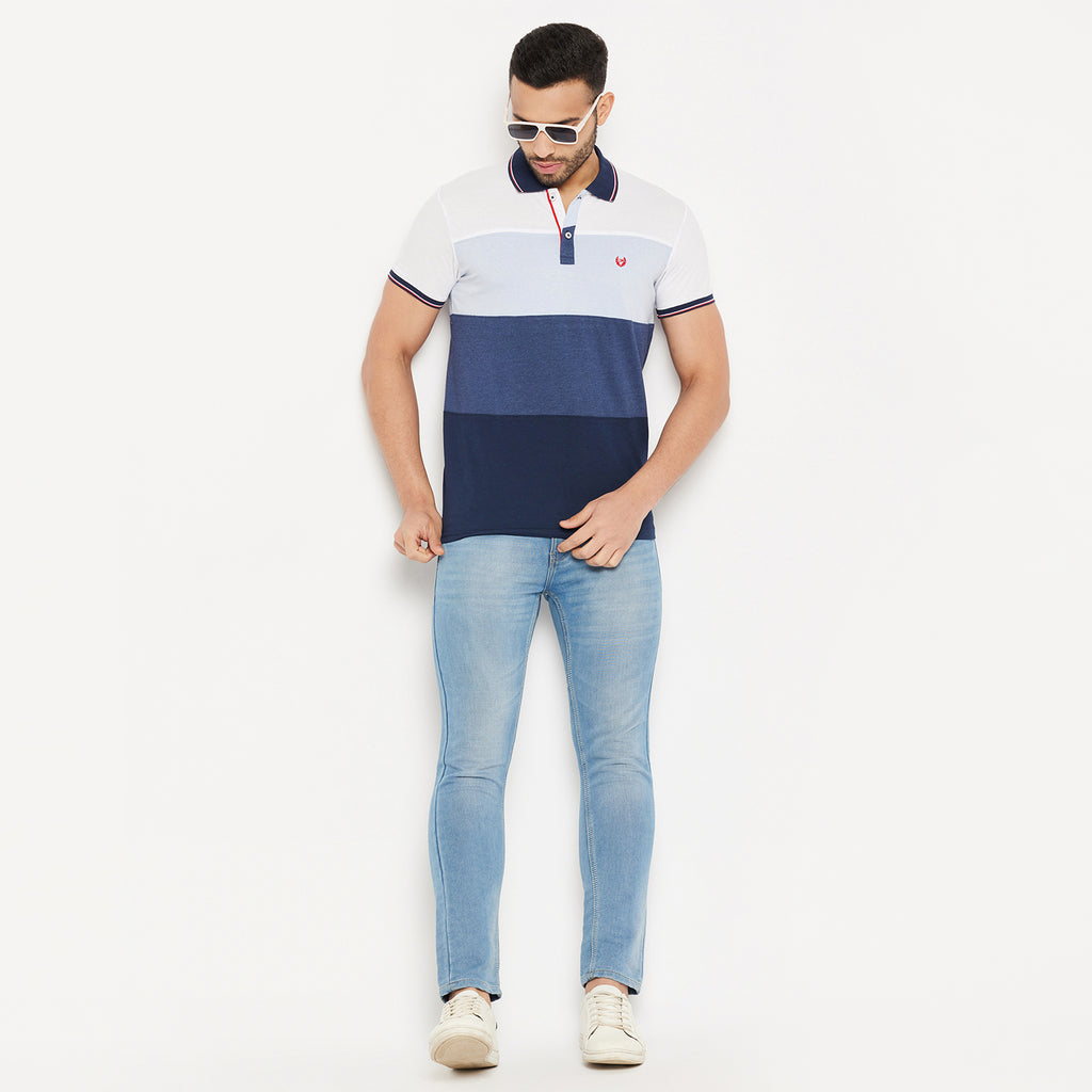 Duke Stardust Men Half Sleeve Polo Neck Cotton T-shirt (4005)