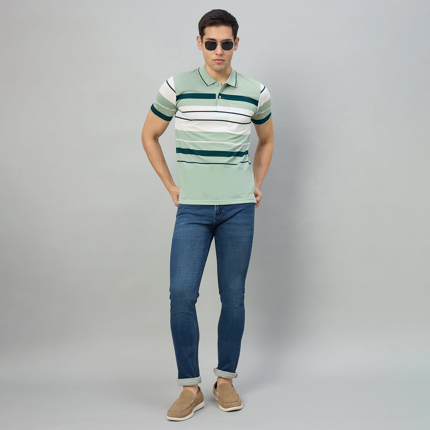 Duke Men Half Sleeve Cotton Regualr Fit Casual T-shirt (MLF1182)