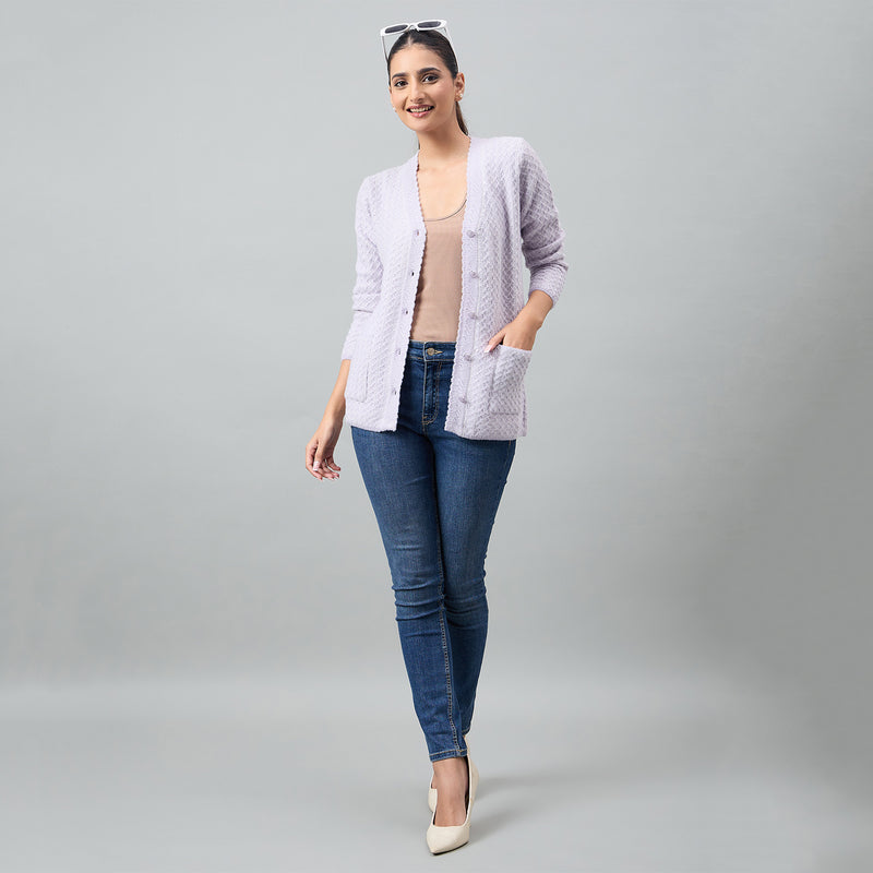 Duke Urban Women Full Sleeve Front Open Regular Cardigan (SDS1294)