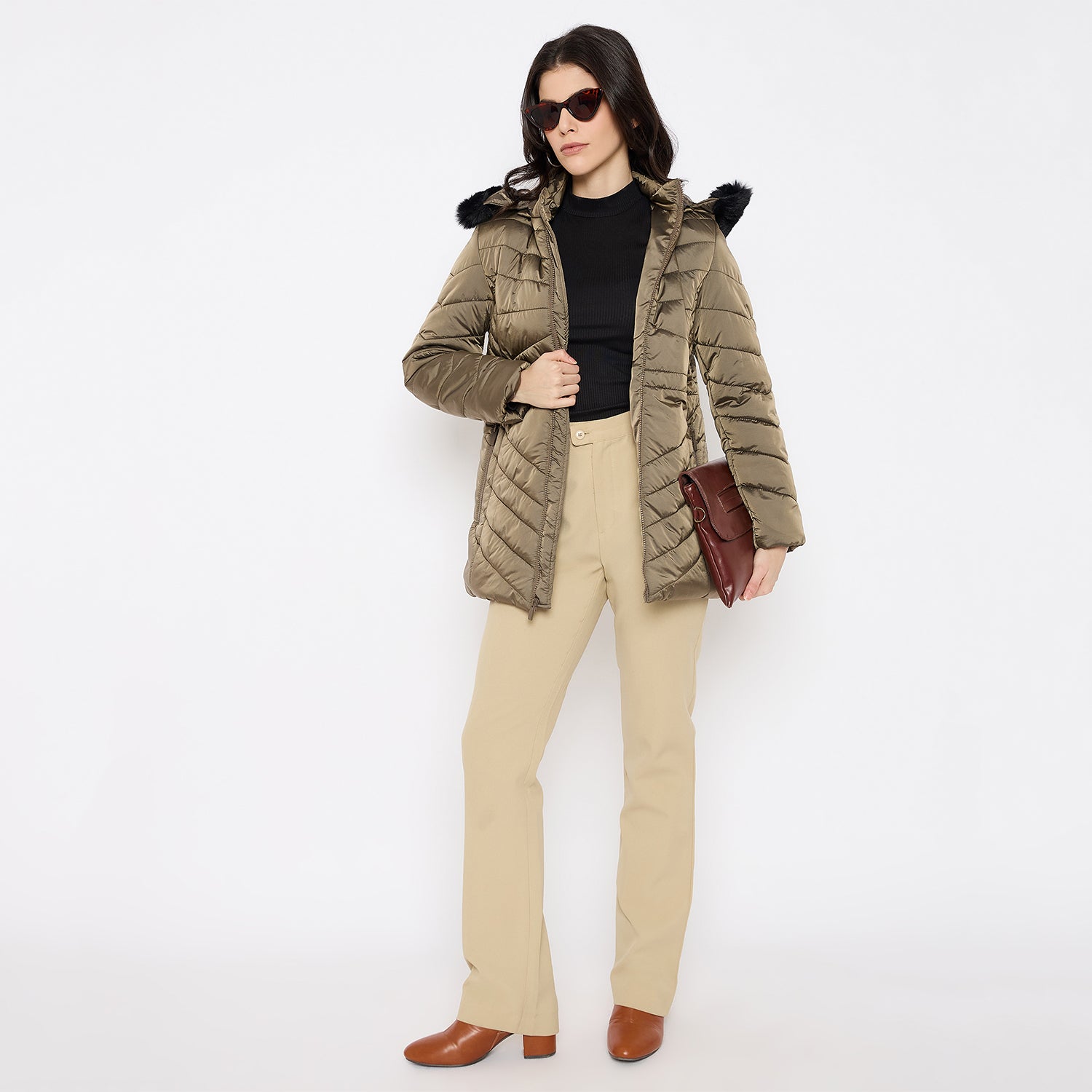 Duke Urban Women Full Sleeve Long Jacket (SDZ4113)