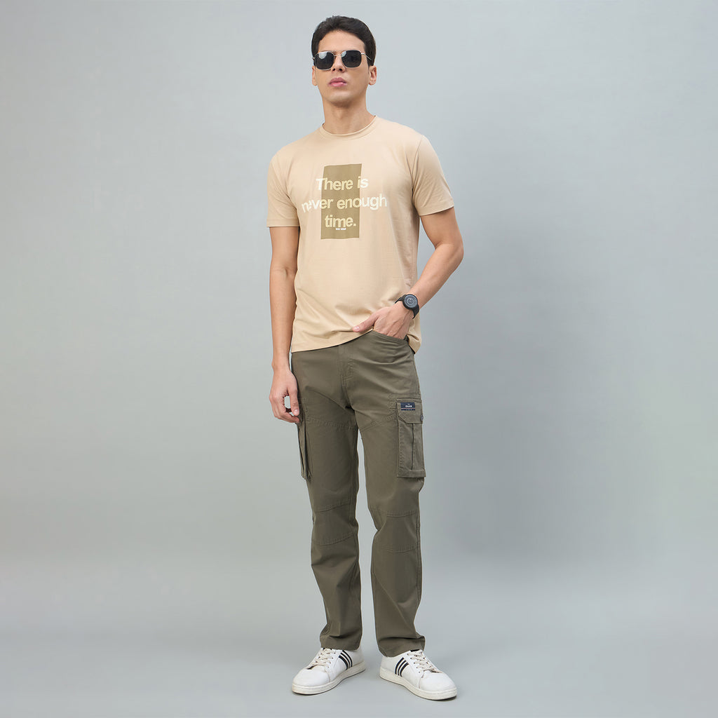 Duke Urban Men Graphic Print Half Sleeve Round Neck Casual Tshirt (LF7596)