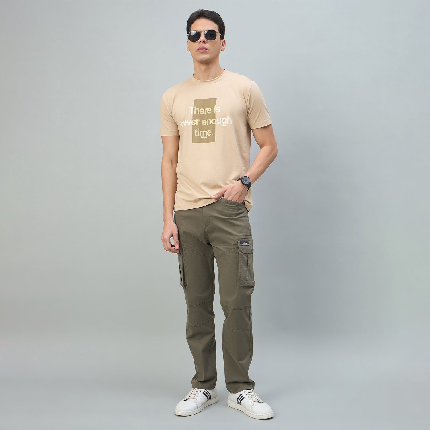 Duke Urban Men Graphic Print Half Sleeve Round Neck Casual Tshirt (LF7596)