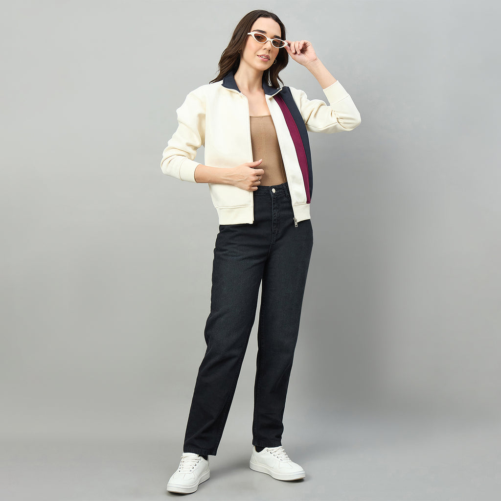 Duke Urban Women Full Sleeve Collared Sweatshirt (LFX5006S)