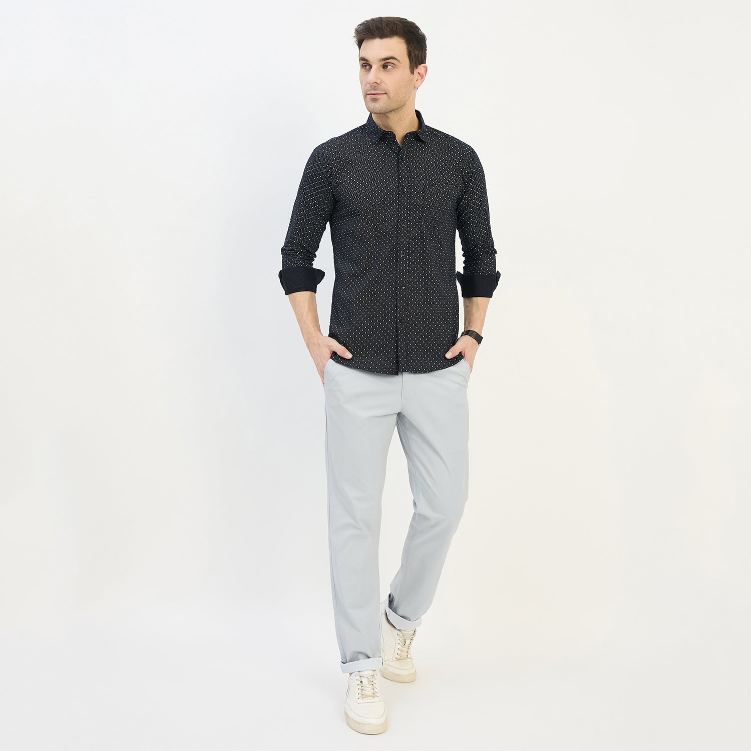 Duke Urban Men Full Sleeve Cotton Shirt (SDO8PRBA)