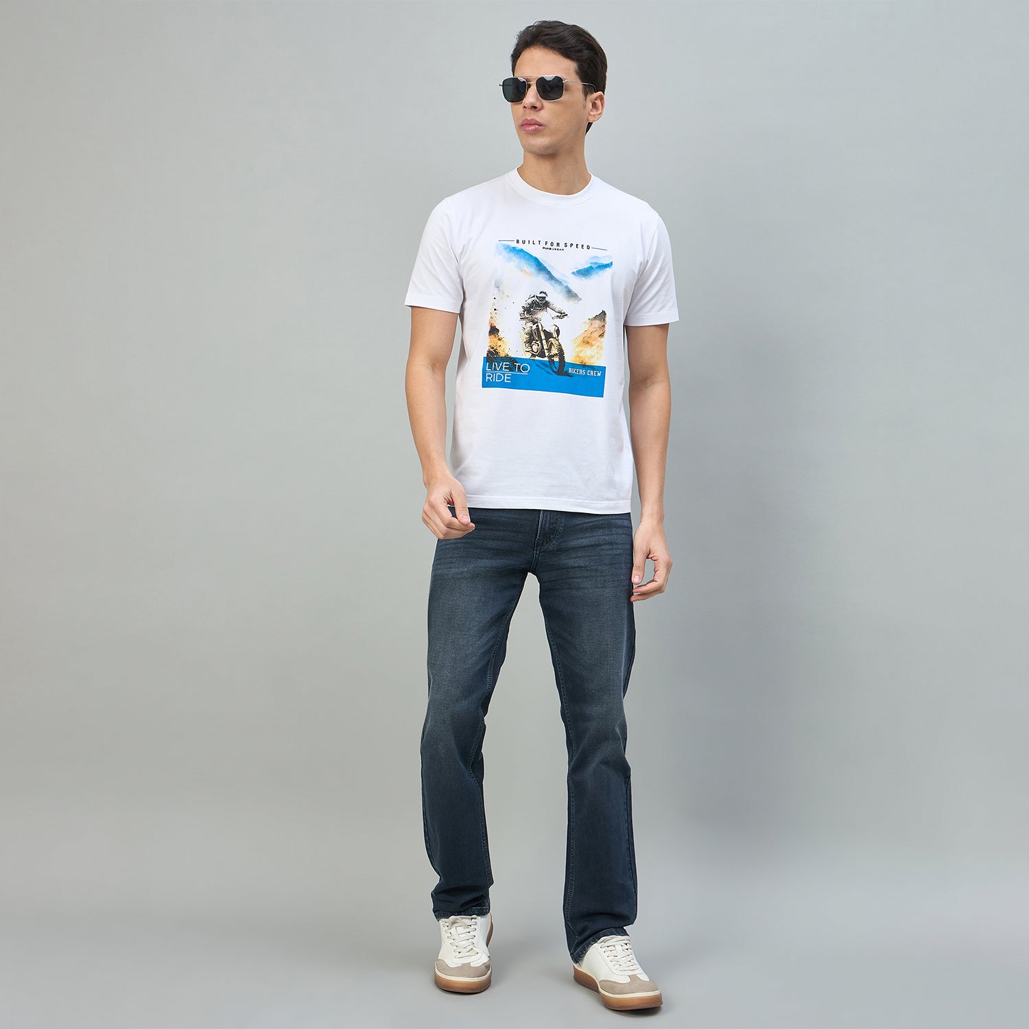 Duke Urban Men Graphic Print Half Sleeve Round Neck Casual Tshirt (LF7543)