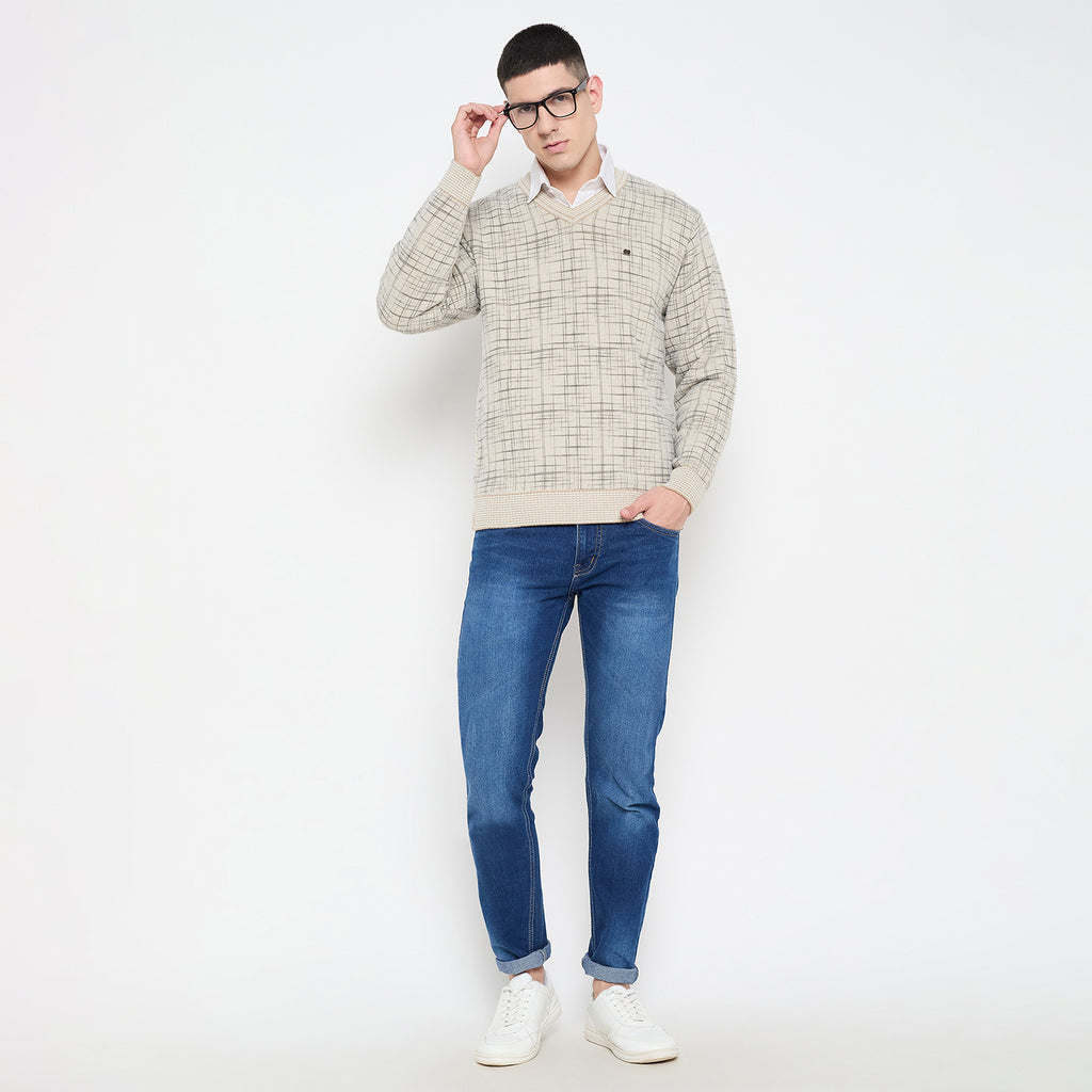 Duke Urban Men Full Sleeve V Neck Sweater (SDS2233)