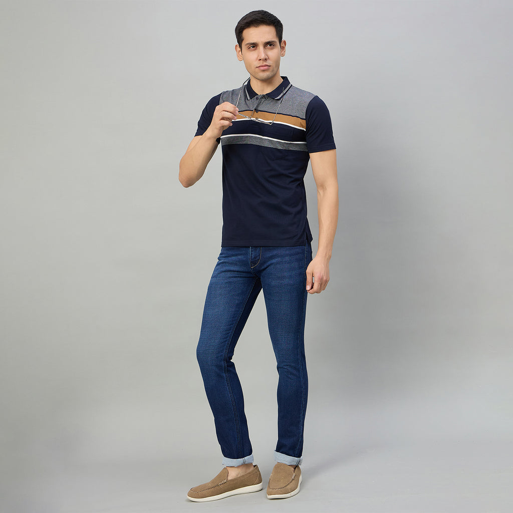 Duke Men Narrow Fit Stretchable Jeans (SDD9215N)