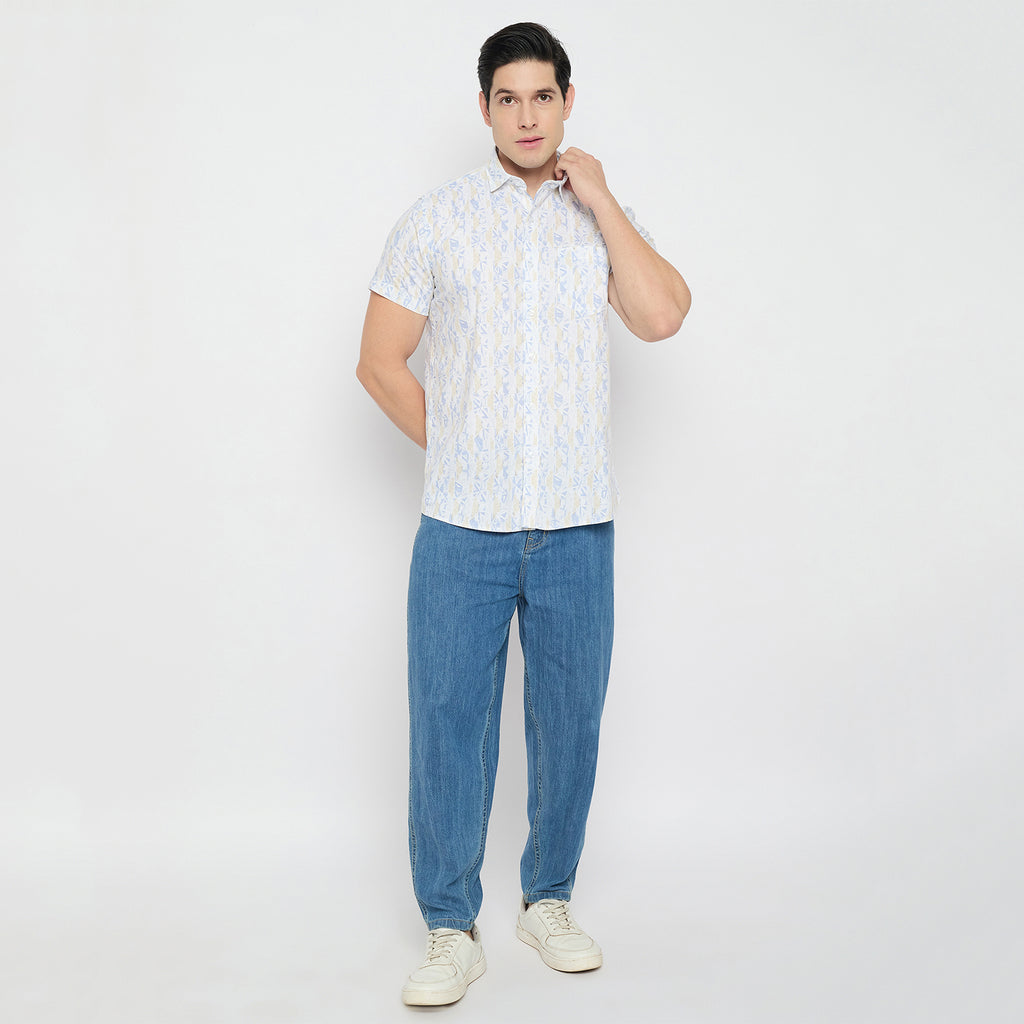 Duke Urban Men Half Sleeve Cotton Shirt (SDO4PRAI)