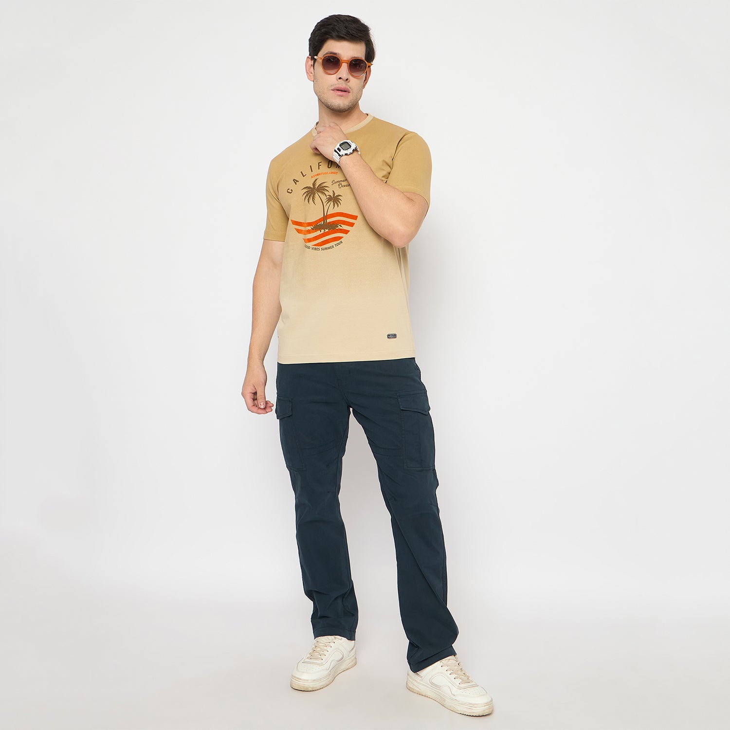 Duke Urban Men Half Sleeve Cotton Tshirt (LF7429)