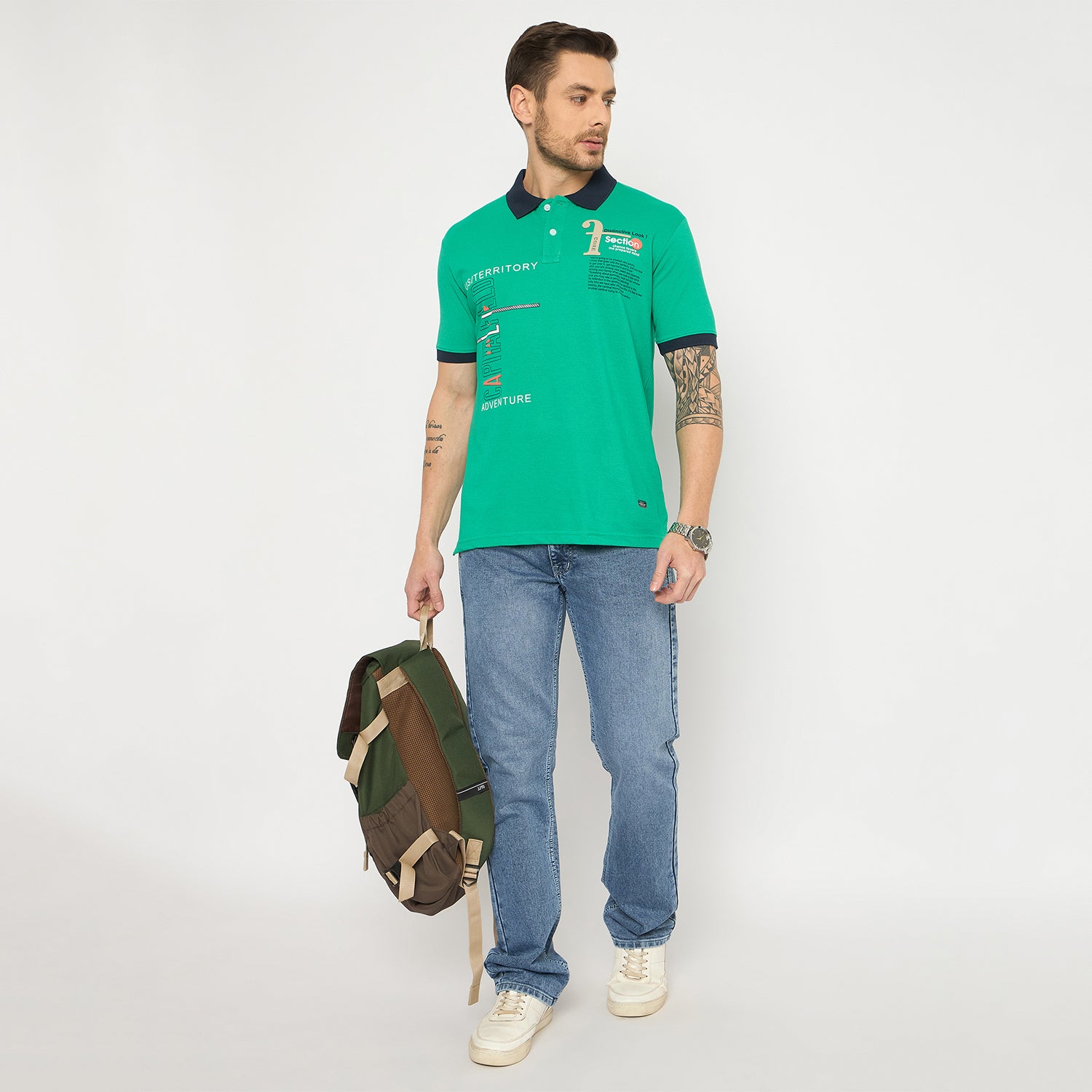 Duke Urban Men Half Sleeve Cotton Tshirt (ONLF305)