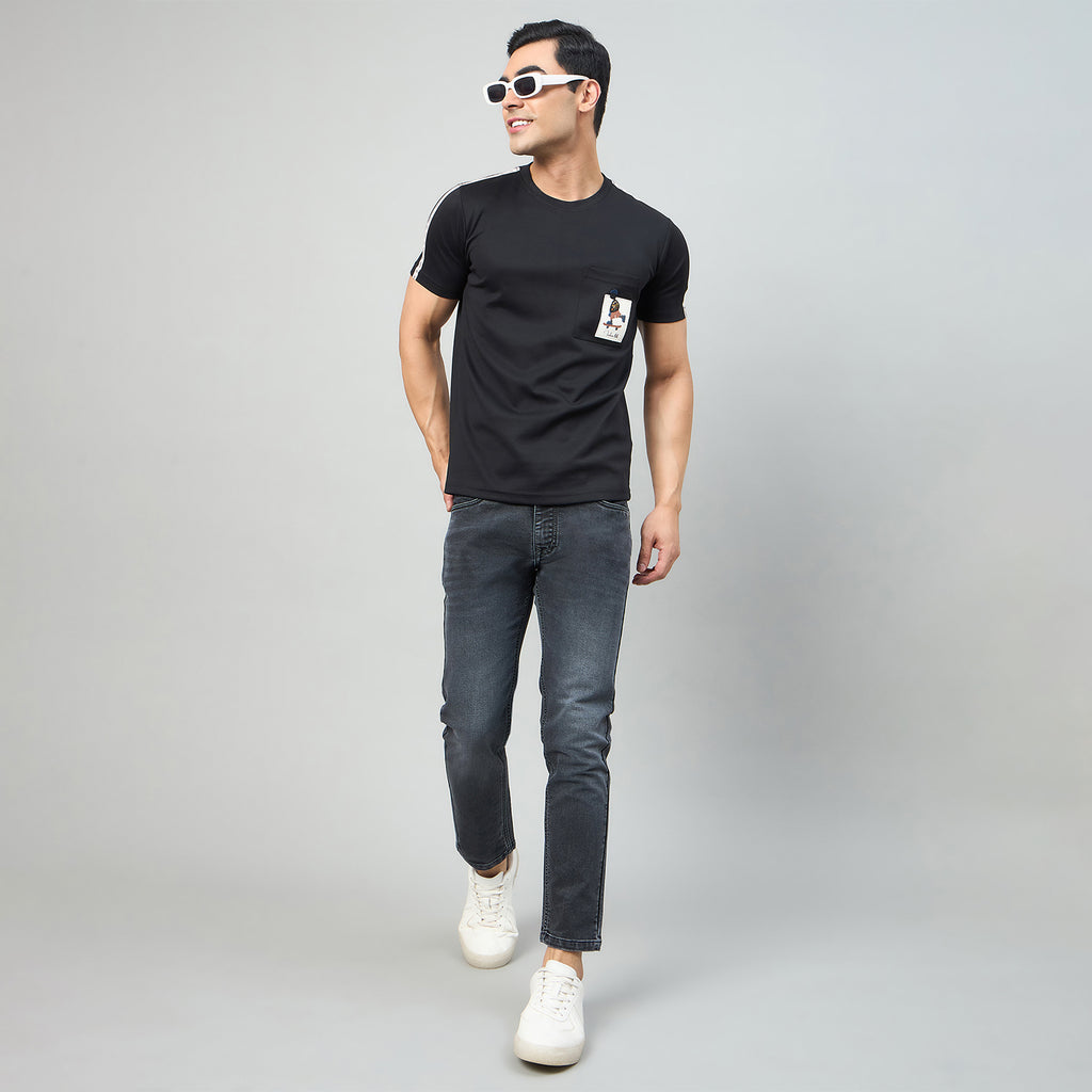 Duke Men Half Sleeve Cotton Smart Fit Casual T-shirt (LF6087A)