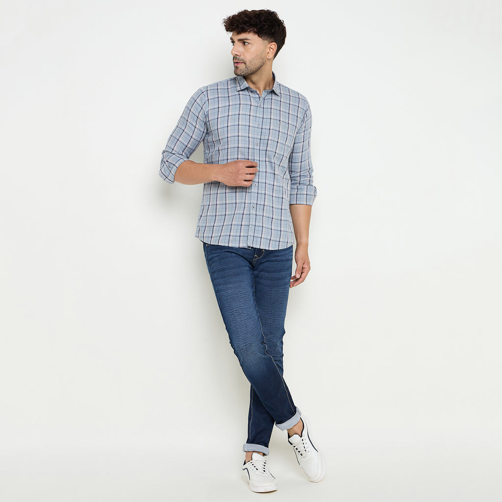 Duke Urban Men Full Sleeve Cotton Shirt (SDO8CKP)
