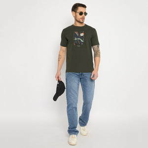 Duke Men Half Sleeve Cotton Tshirt (LF7439)