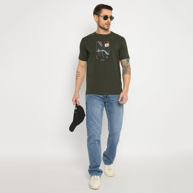 Duke Urban Men Half Sleeve Cotton Tshirt (LF7439)