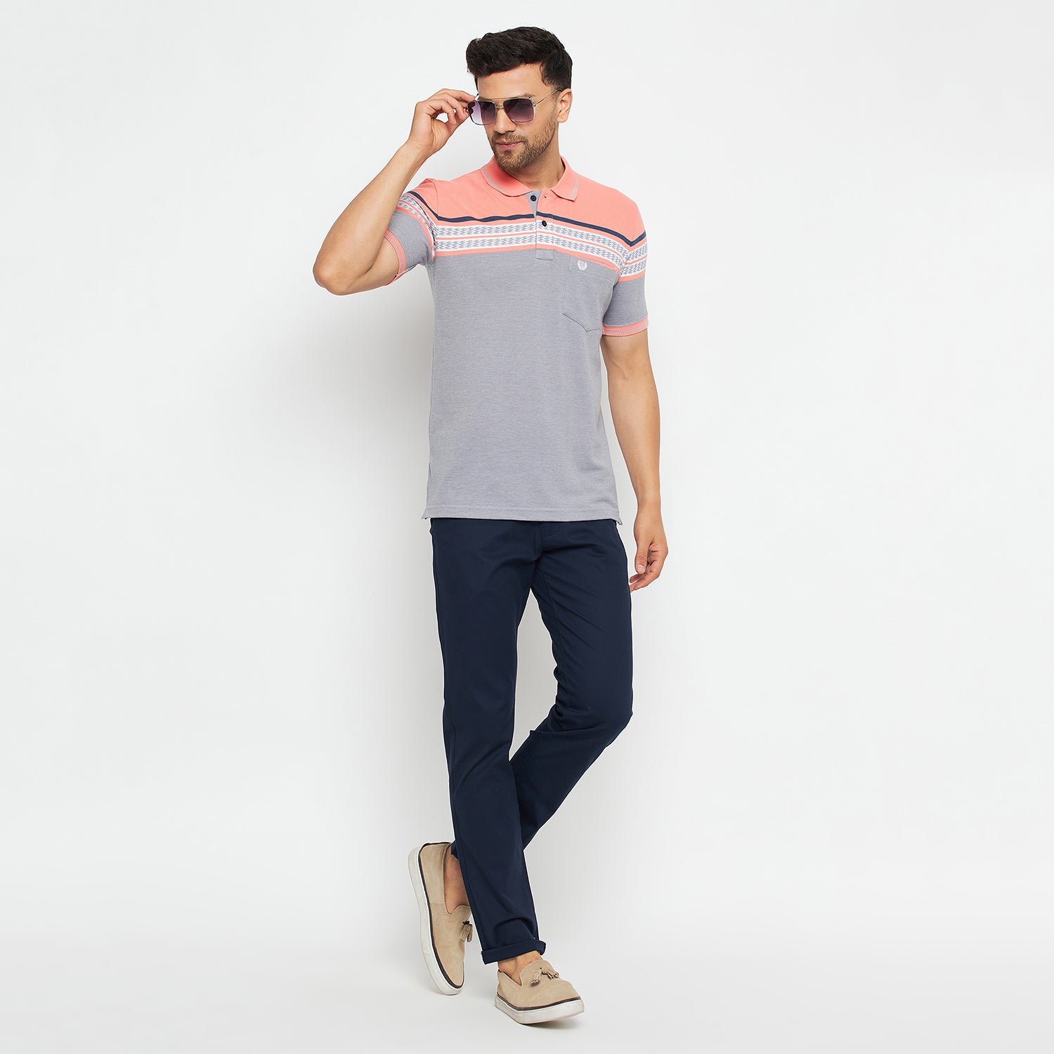 Duke Stardust Men Polo Neck Half Sleeve Cotton T-shirt (LF7074)