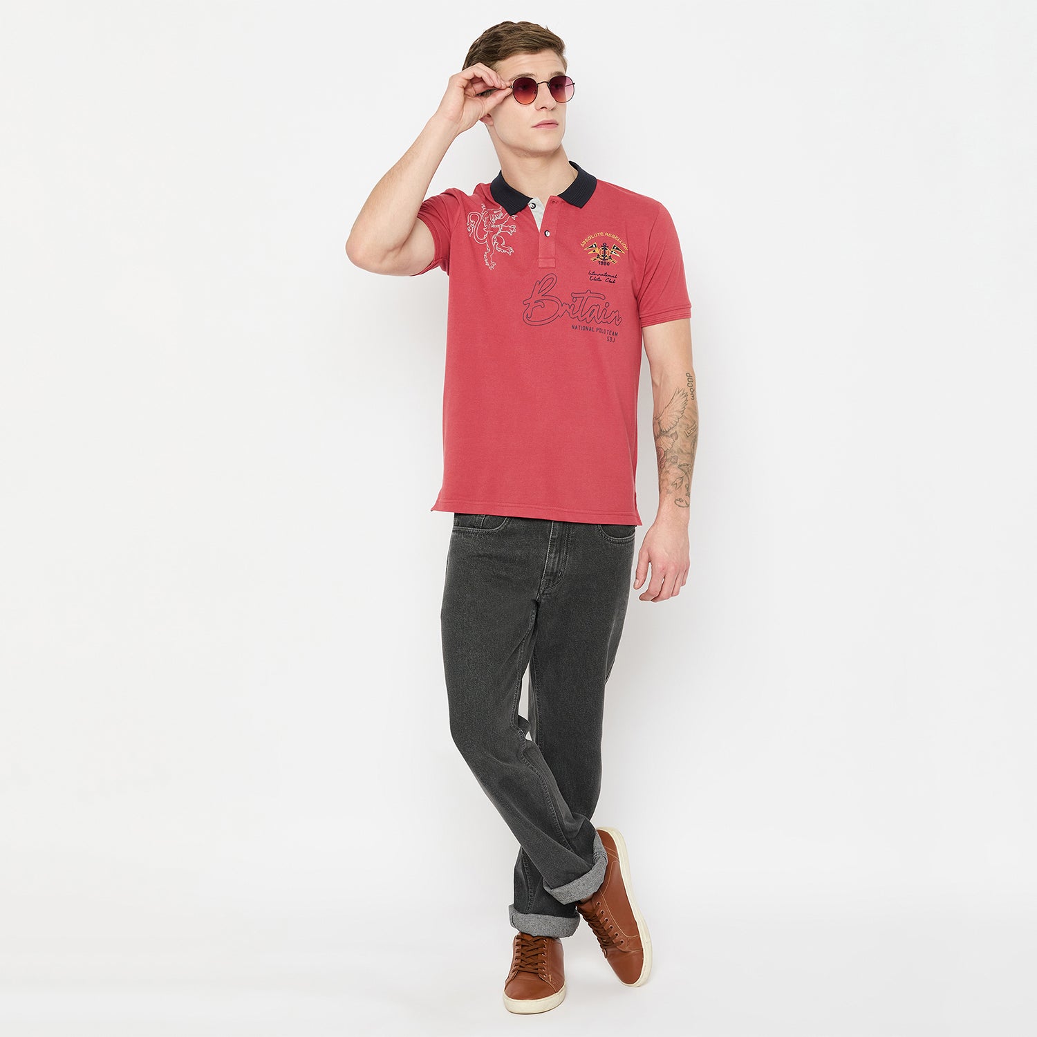 Duke Urban Men Half Sleeve Cotton Tshirt (LF5777)