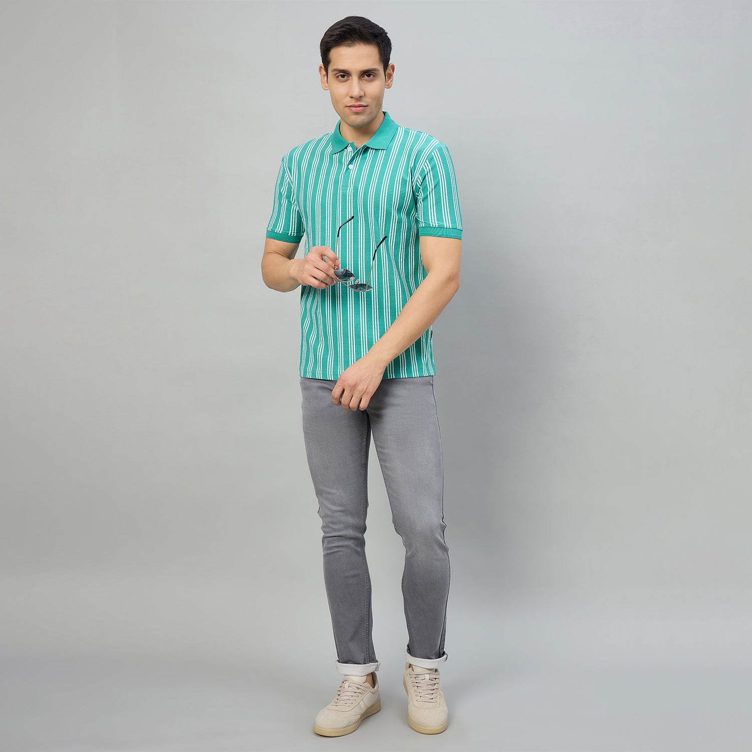 Duke Men Half Sleeve Cotton Regualr Fit Casual T-shirt (LF7918)