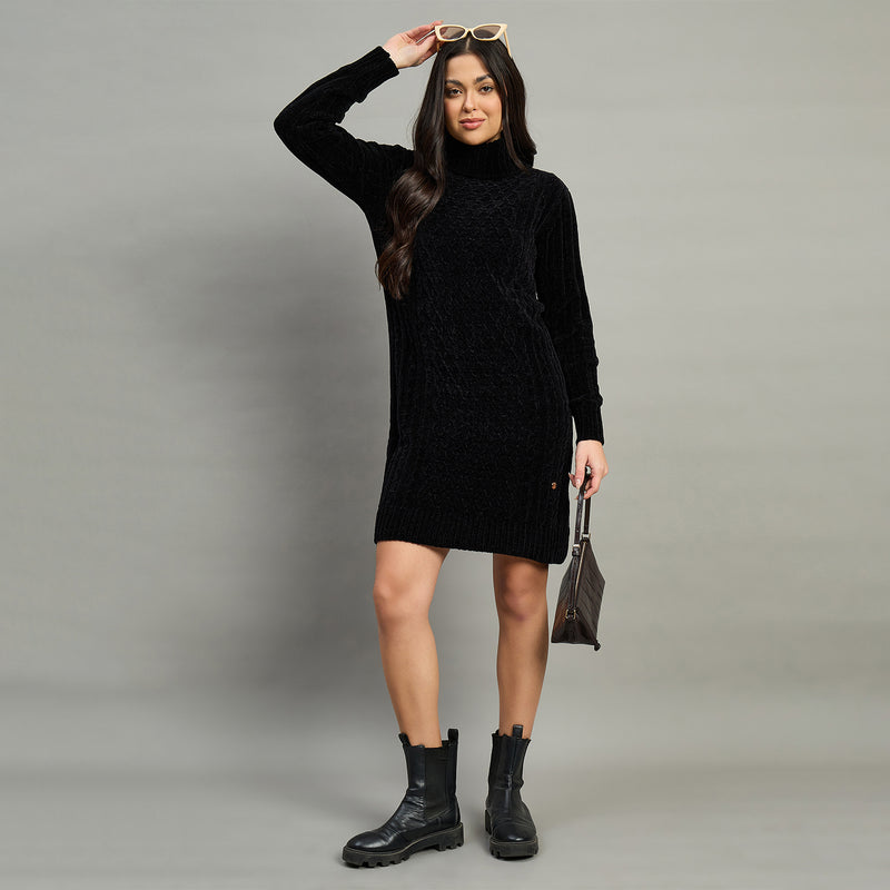 Duke Urban Women High Neck Full Sleeve Sweater (SDS1255C)