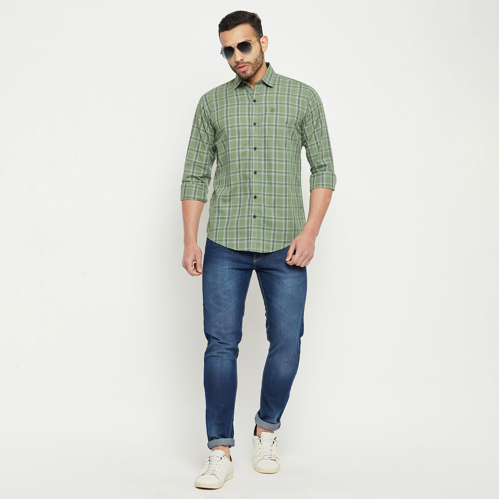 Duke Men Stardust Cotton Full Sleeve Shirt (SDO5KCK)
