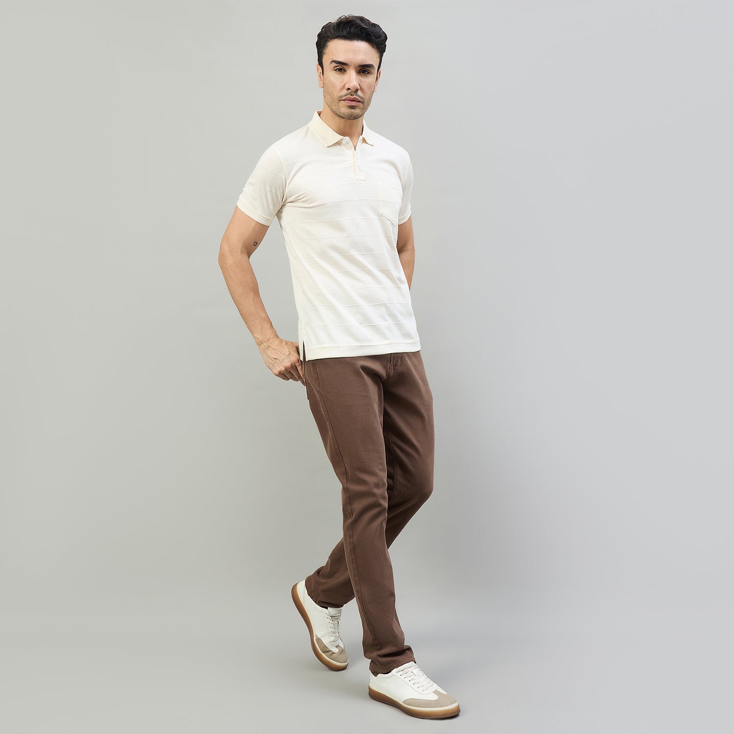 Duke Urban Men Half Sleeve Cotton Regular Fit Casual T-shirt (LF7965)