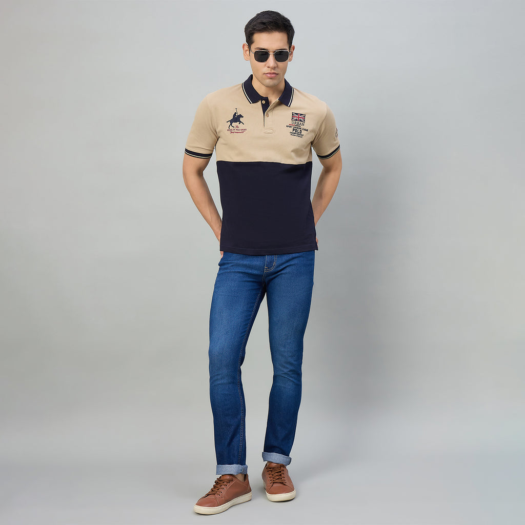 Duke Men Half Sleeve Cotton Regualr Fit Casual T-shirt (LF7975)