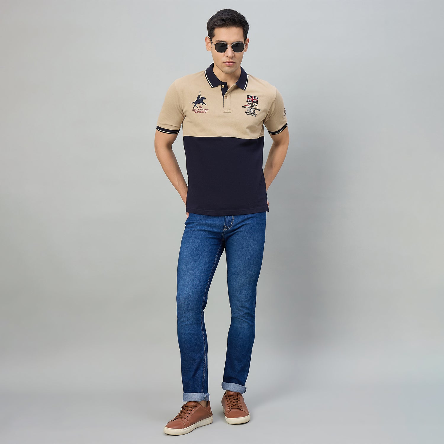 Duke Men Half Sleeve Cotton Regualr Fit Casual T-shirt (LF7975)