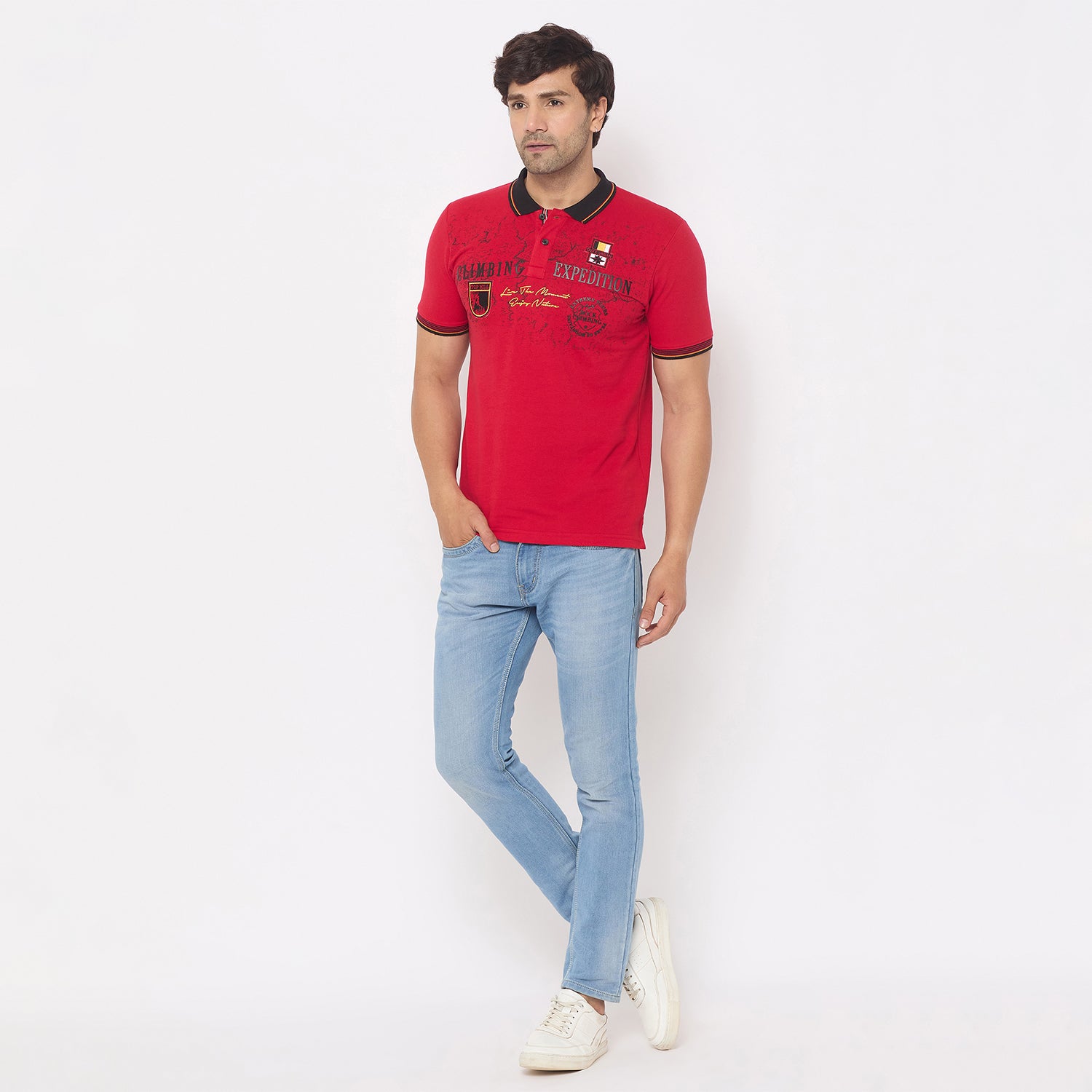 Duke Urban Men Half Sleeve Cotton Tshirt (LF7229)