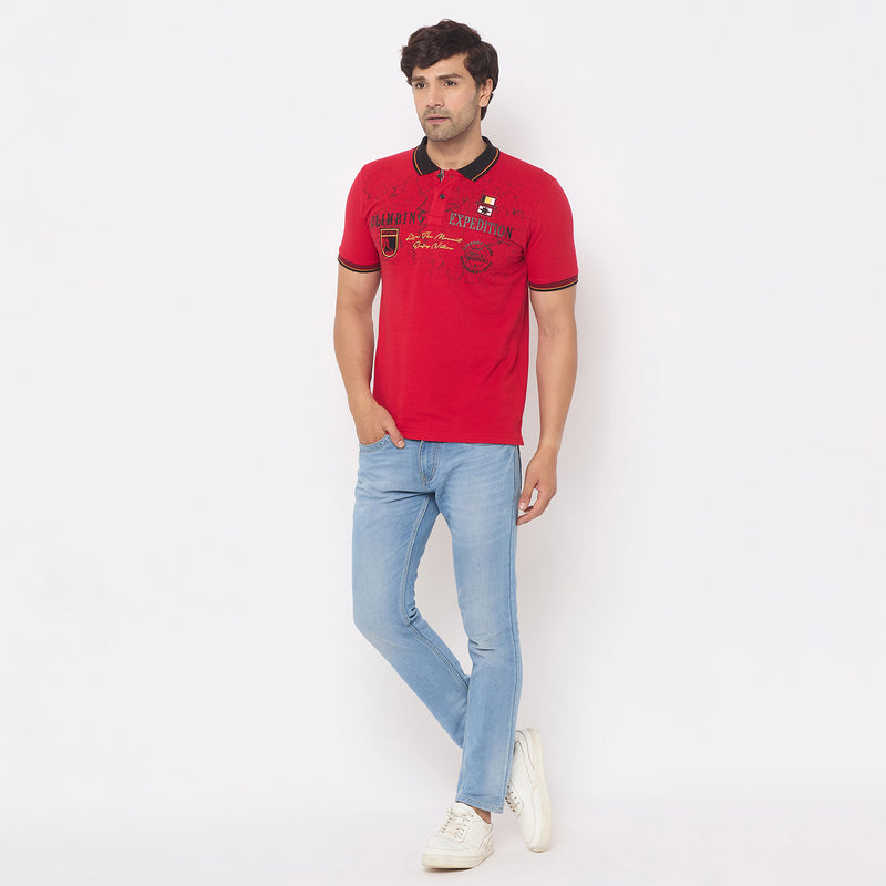 Duke Urban Men Half Sleeve Cotton Tshirt (LF7229)