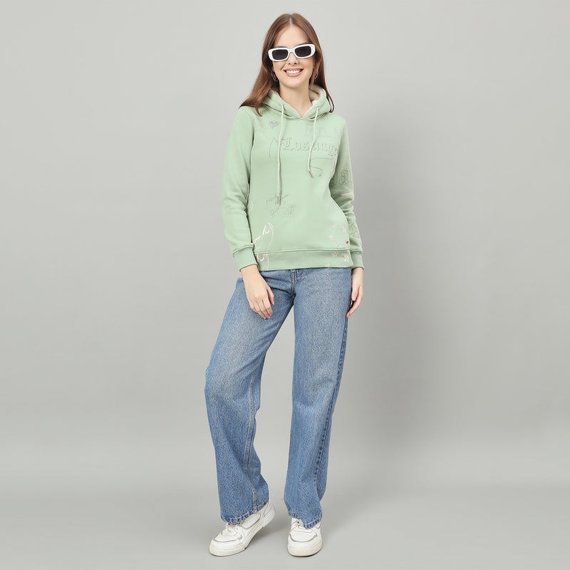 Duke Urban Women Hooded Regular Sweatshirt (LFX962)