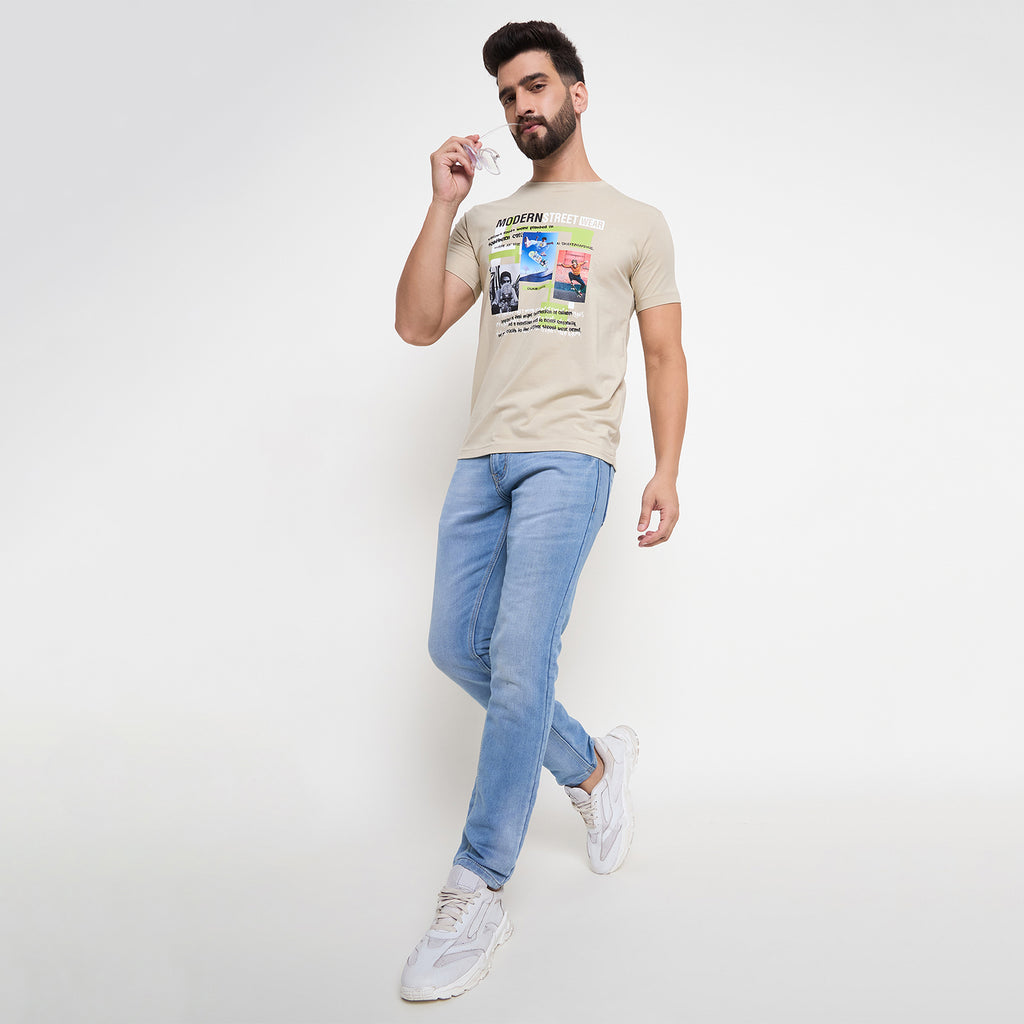 Duke Urban Men Half Sleeve Cotton Tshirt (LF7219)