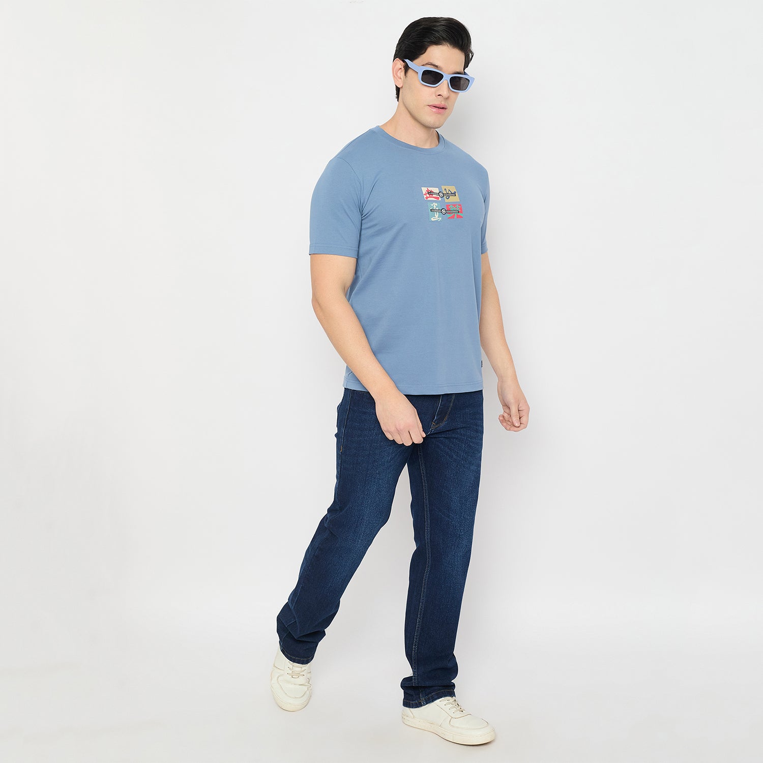 Duke Urban Men Half Sleeve Cotton Round Neck Tshirt (LF7545)