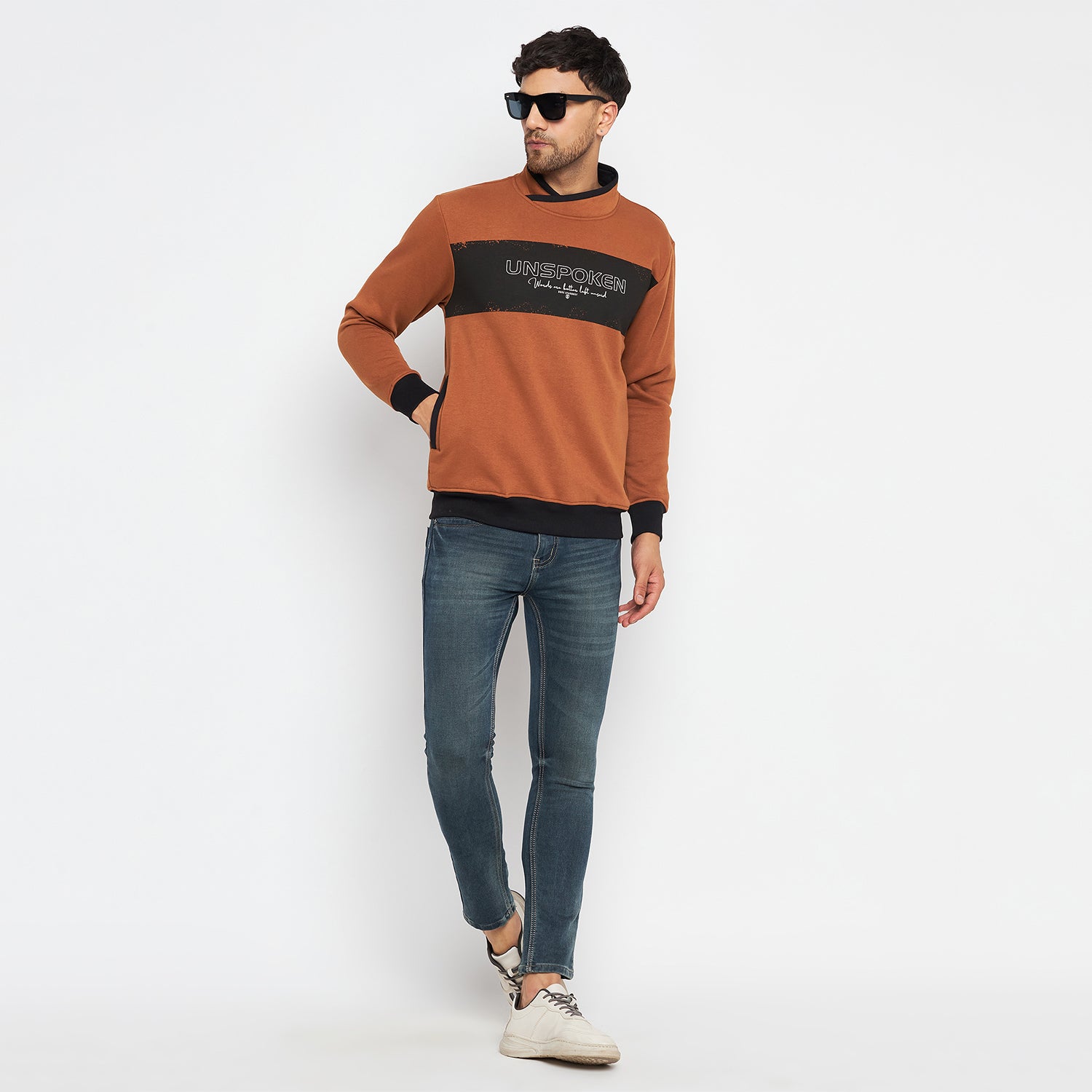 Duke Urban Men Cowl Neck Sweatshirt (LF6215)
