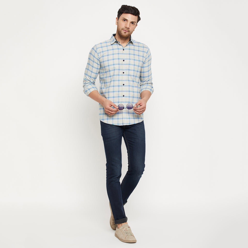 Duke Urban Men Full Sleeve Cotton Shirt (SDO5CKOR)