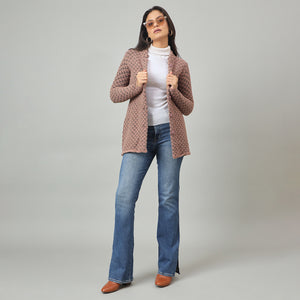 Duke Women Long Coat Shortstyle Sweater (SDS1336)