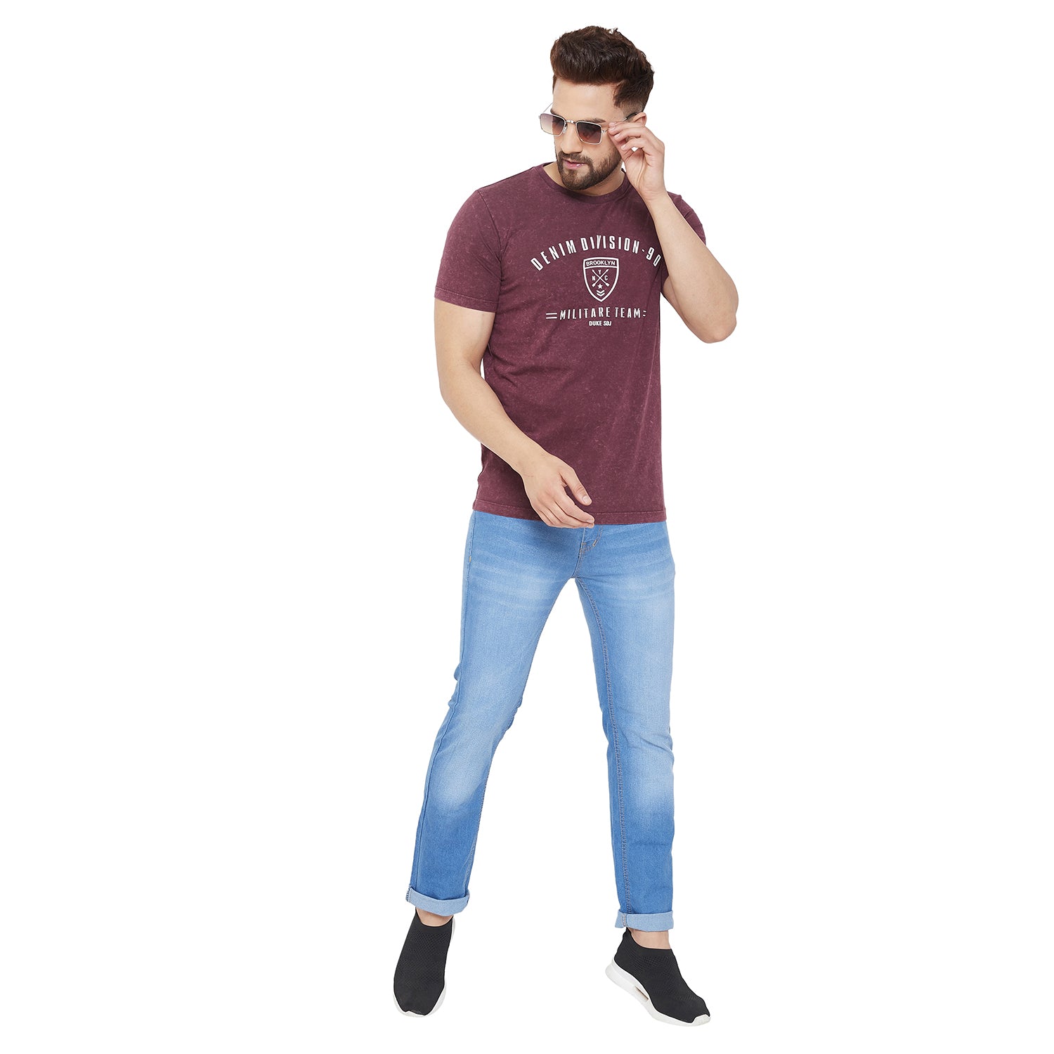 Duke Urban Men Half Sleeve Cotton Tshirt (LF4647)