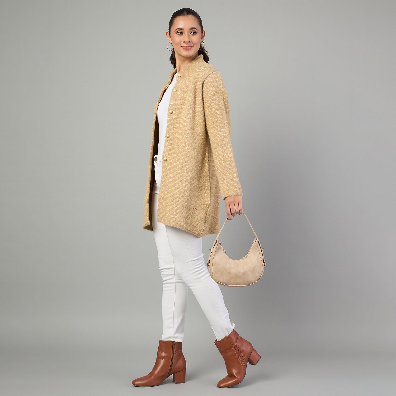 Duke Urban Women Long Coat Shortstyle Cardigan (ONSDS108)