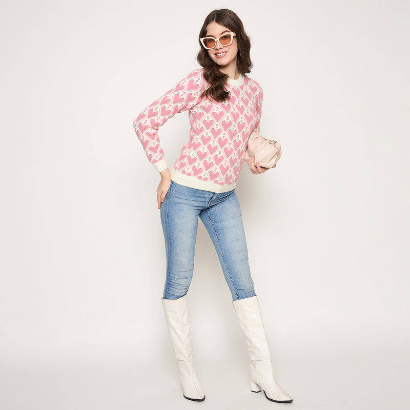 Duke Urban Women Full Sleeve Round Neck Pullover (SDS1395)