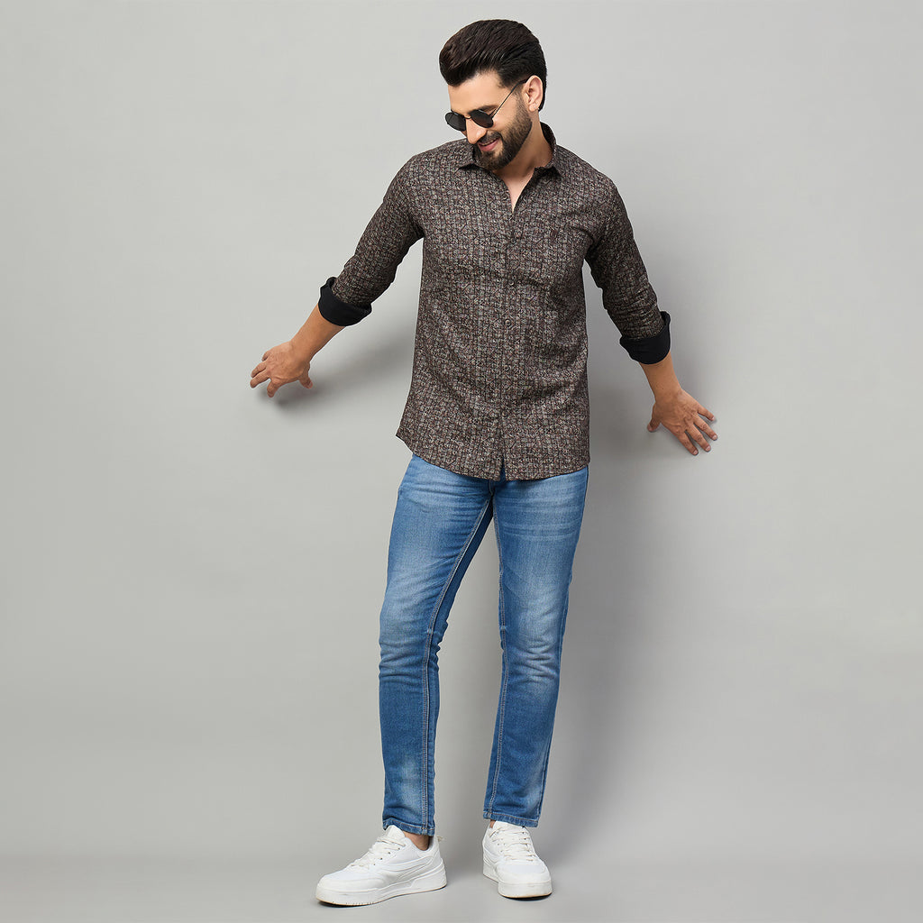 Duke Urban Men Full Sleeve Cotton Shirt (SDO8PRAL)