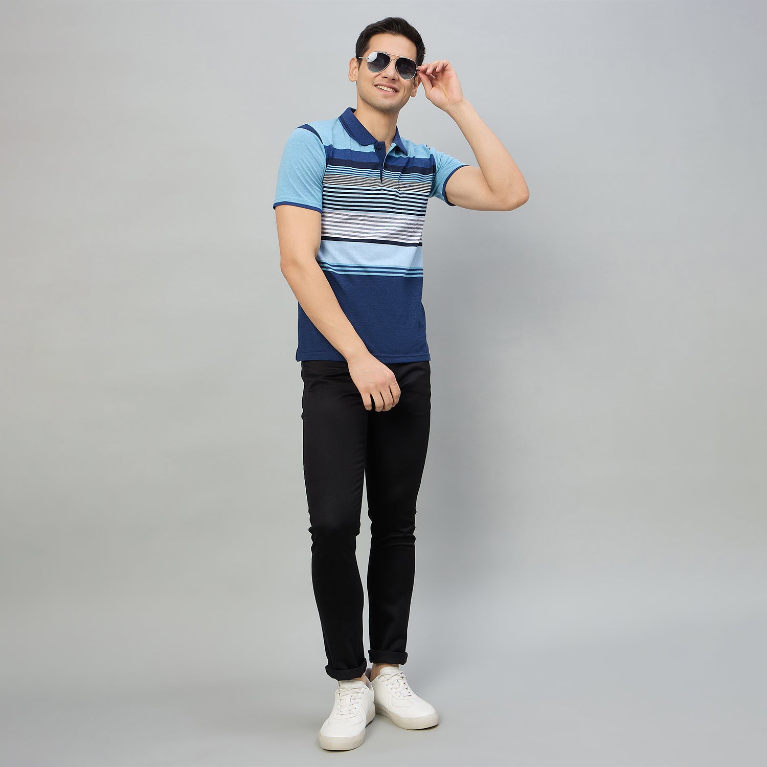 Duke Men Half Sleeve Cotton Regualr Fit Casual T-shirt (MLF1180)